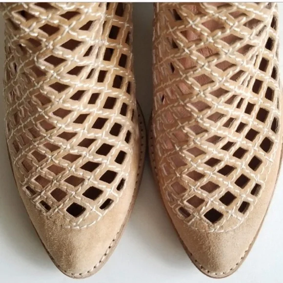 Jeffrey Campbell Taggart Open Weave Ankle Boots 7 - Picture 2 of 5